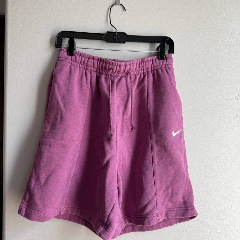 Nike Sweat Shorts Cozy Lounge AthleIsure  S Y2K Streetwear Travel clean Girl - Picture 2 of 4